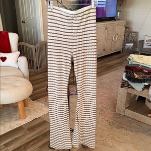 Show Me Your MuMu Textured Brown and White Pants